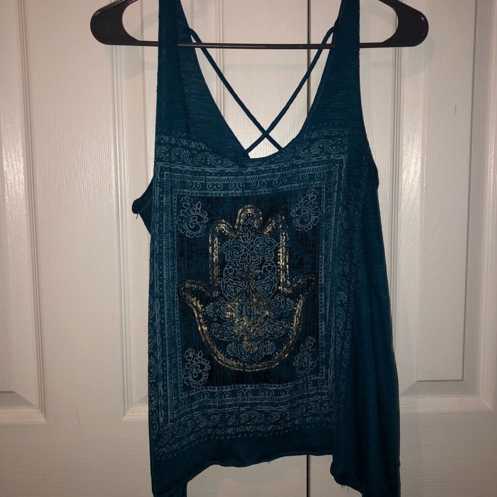 Maurice’s Hamsa Cross Back Tank Top - Women’s L